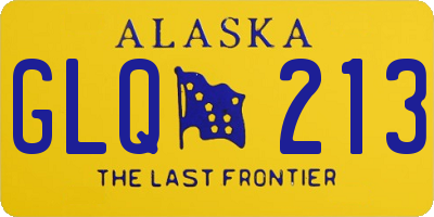 AK license plate GLQ213