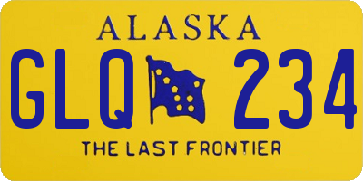 AK license plate GLQ234