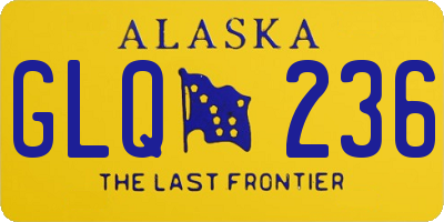 AK license plate GLQ236