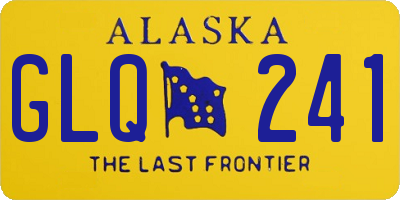 AK license plate GLQ241