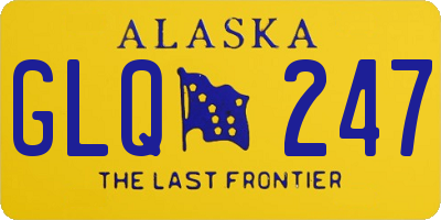 AK license plate GLQ247