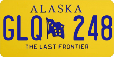 AK license plate GLQ248