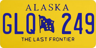 AK license plate GLQ249