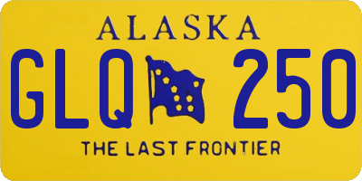 AK license plate GLQ250