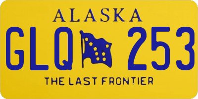 AK license plate GLQ253
