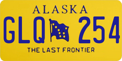 AK license plate GLQ254