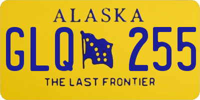 AK license plate GLQ255