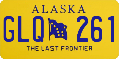 AK license plate GLQ261