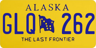AK license plate GLQ262