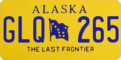 AK license plate GLQ265