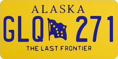 AK license plate GLQ271