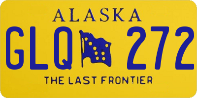 AK license plate GLQ272