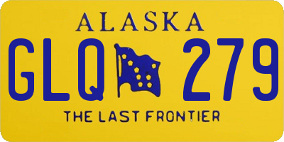 AK license plate GLQ279