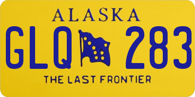 AK license plate GLQ283