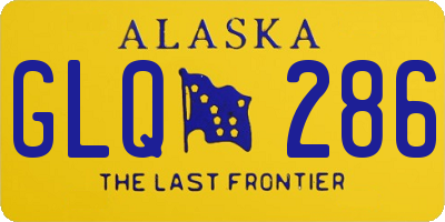 AK license plate GLQ286