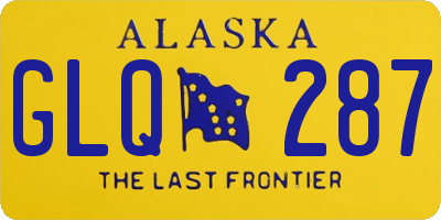AK license plate GLQ287