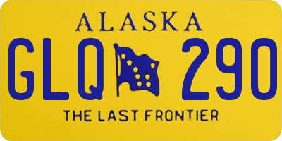 AK license plate GLQ290