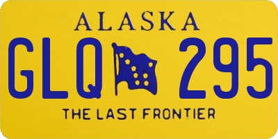 AK license plate GLQ295