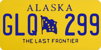AK license plate GLQ299
