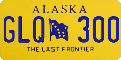 AK license plate GLQ300