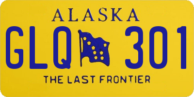 AK license plate GLQ301