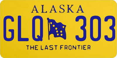 AK license plate GLQ303