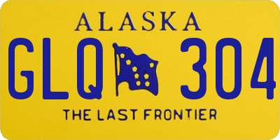 AK license plate GLQ304