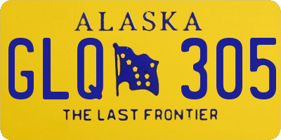 AK license plate GLQ305