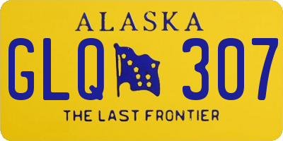 AK license plate GLQ307