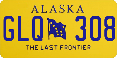 AK license plate GLQ308
