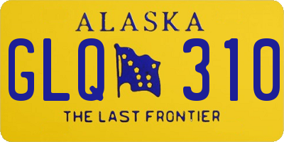AK license plate GLQ310