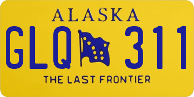 AK license plate GLQ311
