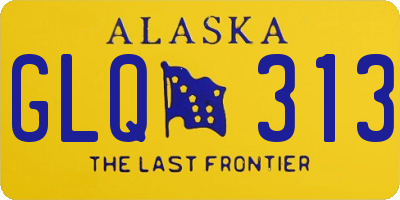 AK license plate GLQ313