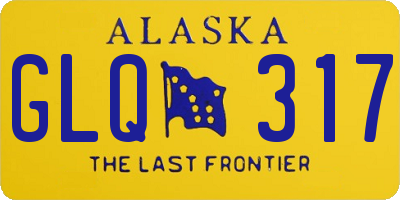 AK license plate GLQ317