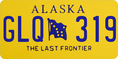 AK license plate GLQ319