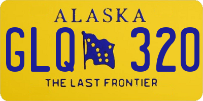 AK license plate GLQ320