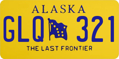 AK license plate GLQ321