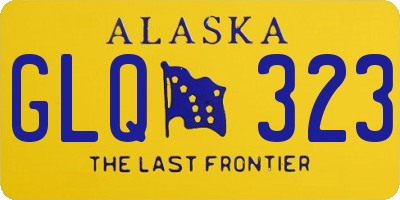 AK license plate GLQ323