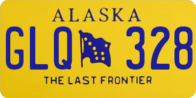 AK license plate GLQ328