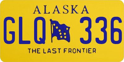 AK license plate GLQ336