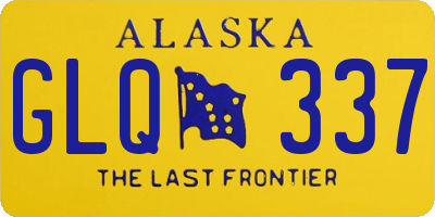 AK license plate GLQ337