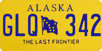 AK license plate GLQ342