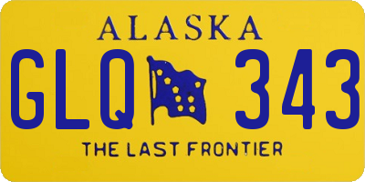 AK license plate GLQ343