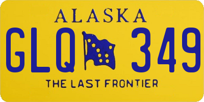 AK license plate GLQ349