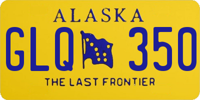 AK license plate GLQ350