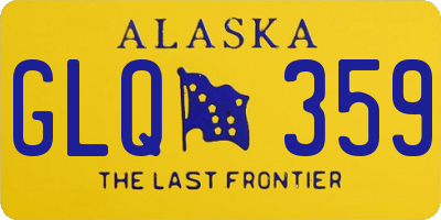 AK license plate GLQ359