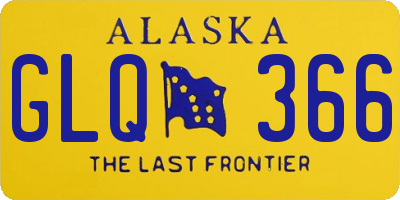 AK license plate GLQ366