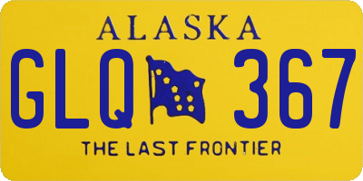 AK license plate GLQ367