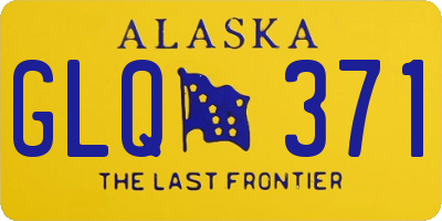 AK license plate GLQ371