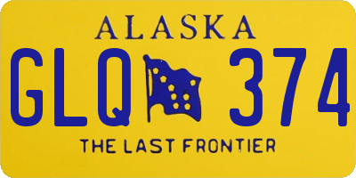 AK license plate GLQ374